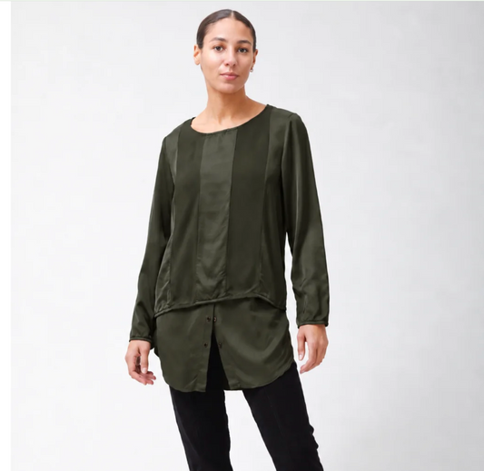 Prairie Underground Sequence Blouse | Dark Olive