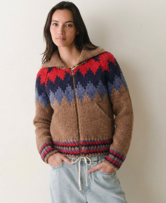 Fair Isle Zip Up Jacket