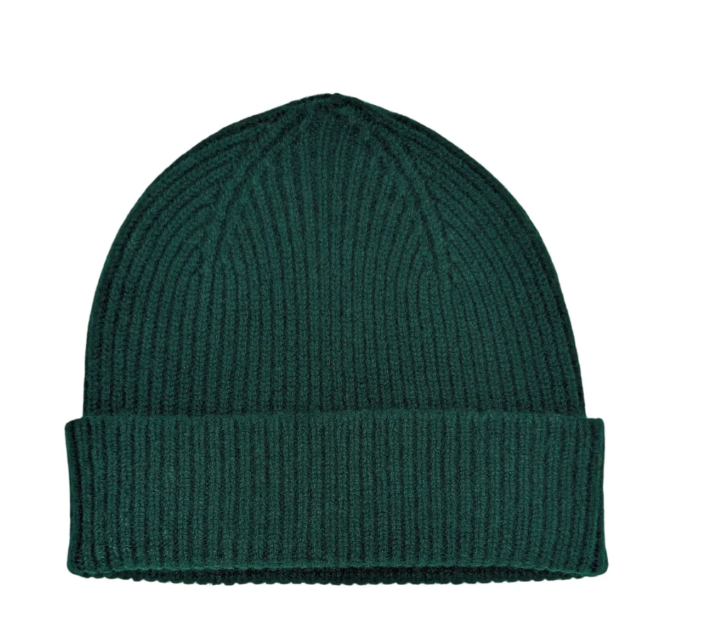 Lambswool Ribbed Beanie