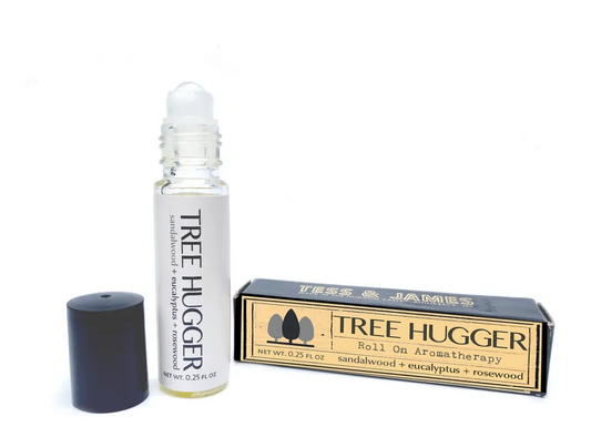 Tree Hugger Roll-on Aromatherapy -Sandalwood, Rosewood, Eucalyptus