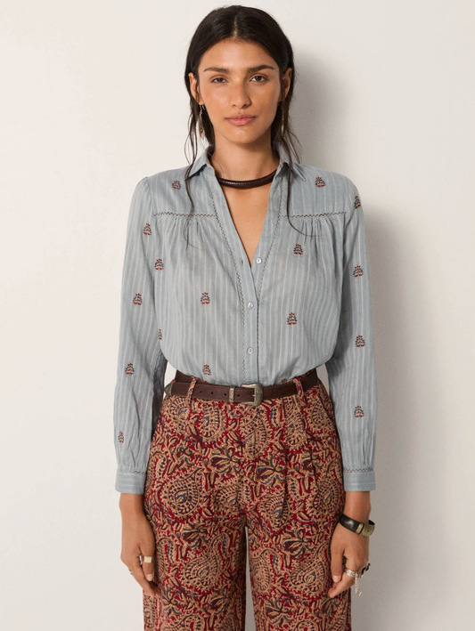 Génesis Amrit Blouse | Dusty Blue