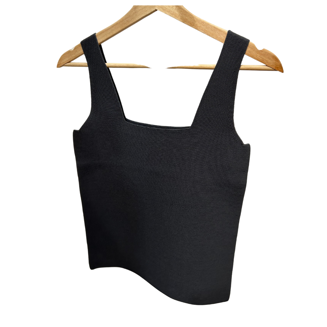 Stretch Eco-Viscose Tank | Slate Grey