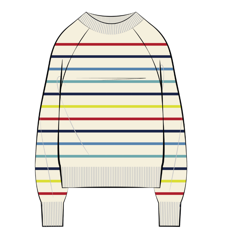 Throwback Crew | Maribel Stripe