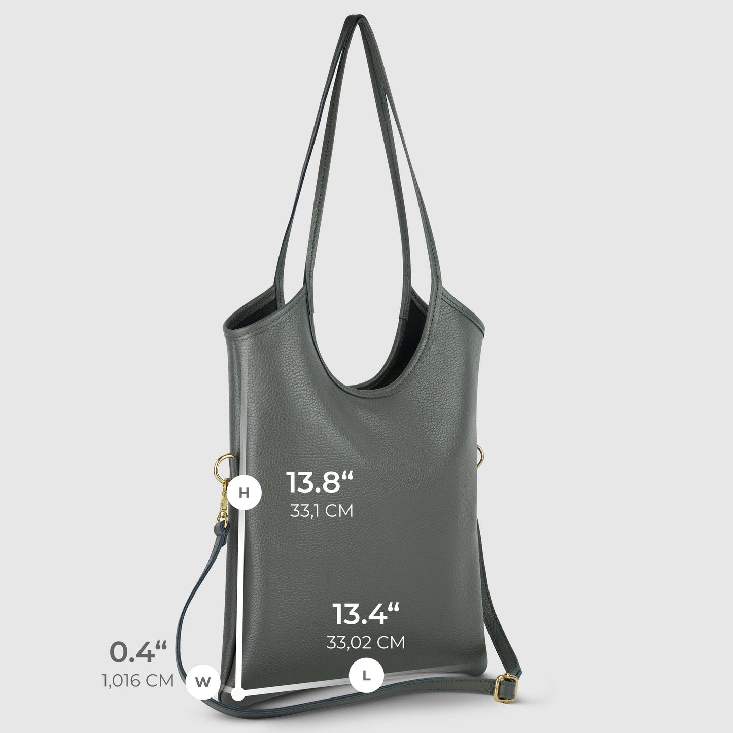 Italian Genuine Calf Leather Tote Bag 191722