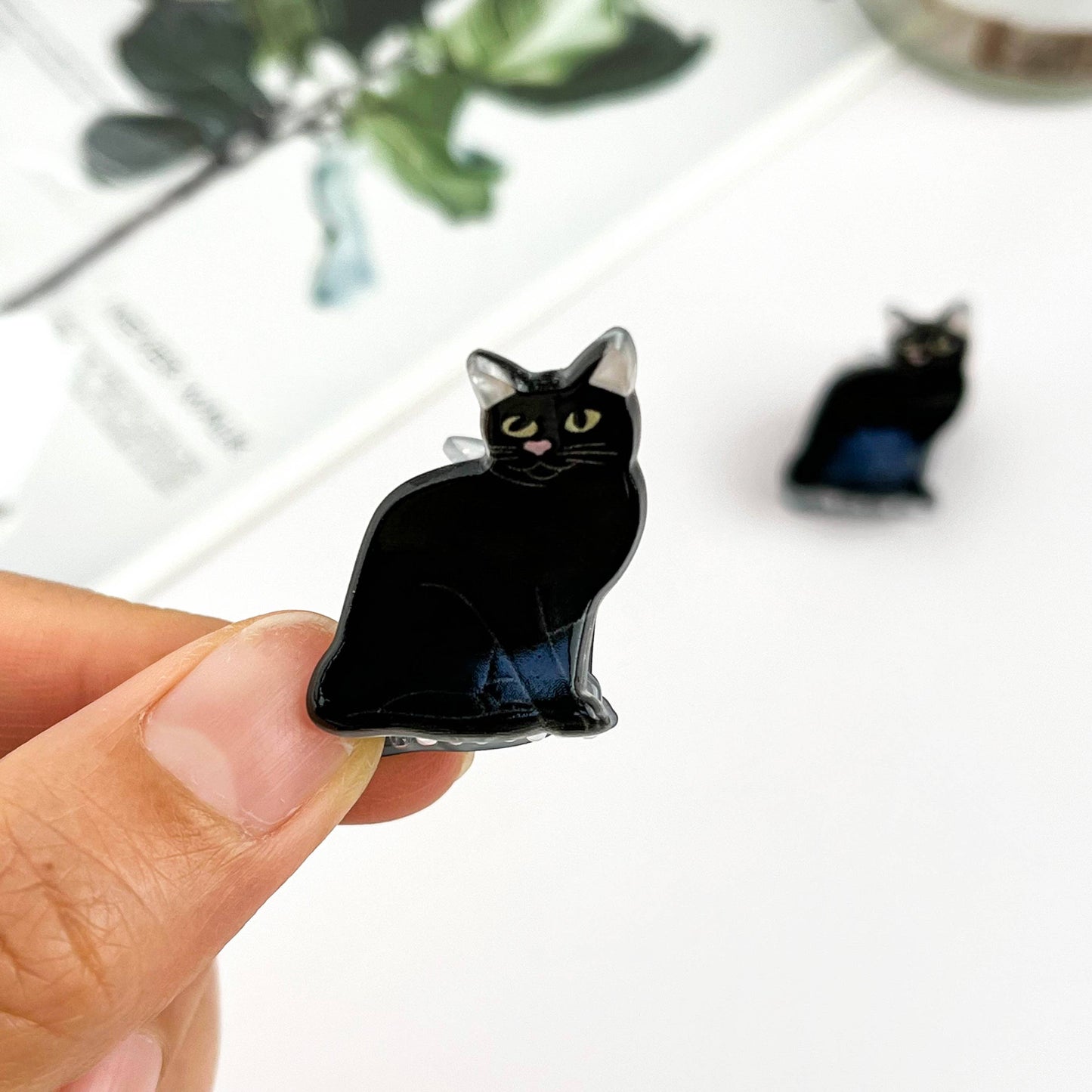 Mini Cute Kitten Hair Claw Clip