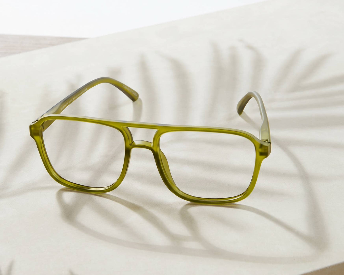 BP20394 - NEW Jax Aviator Matte Green - Blue Light Reader