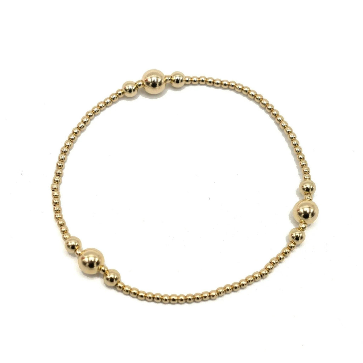 Nantucket 2x6 14K Gold Filled Beaded Bracelet