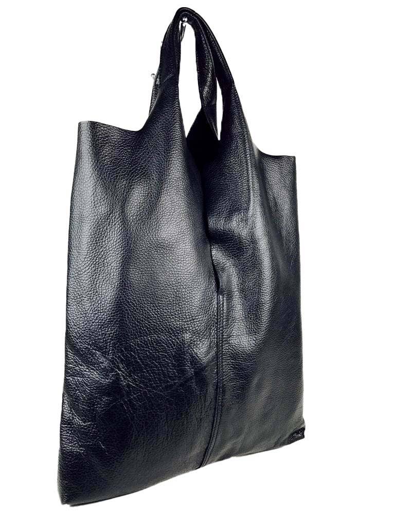 Leather University Shopper Bag with Extra Coin Pocket