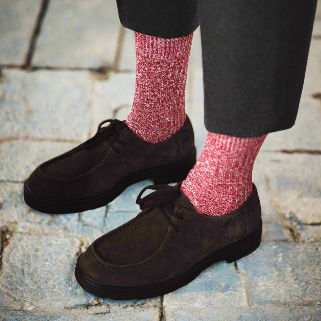 KLUE Cotton pattern socks | Red