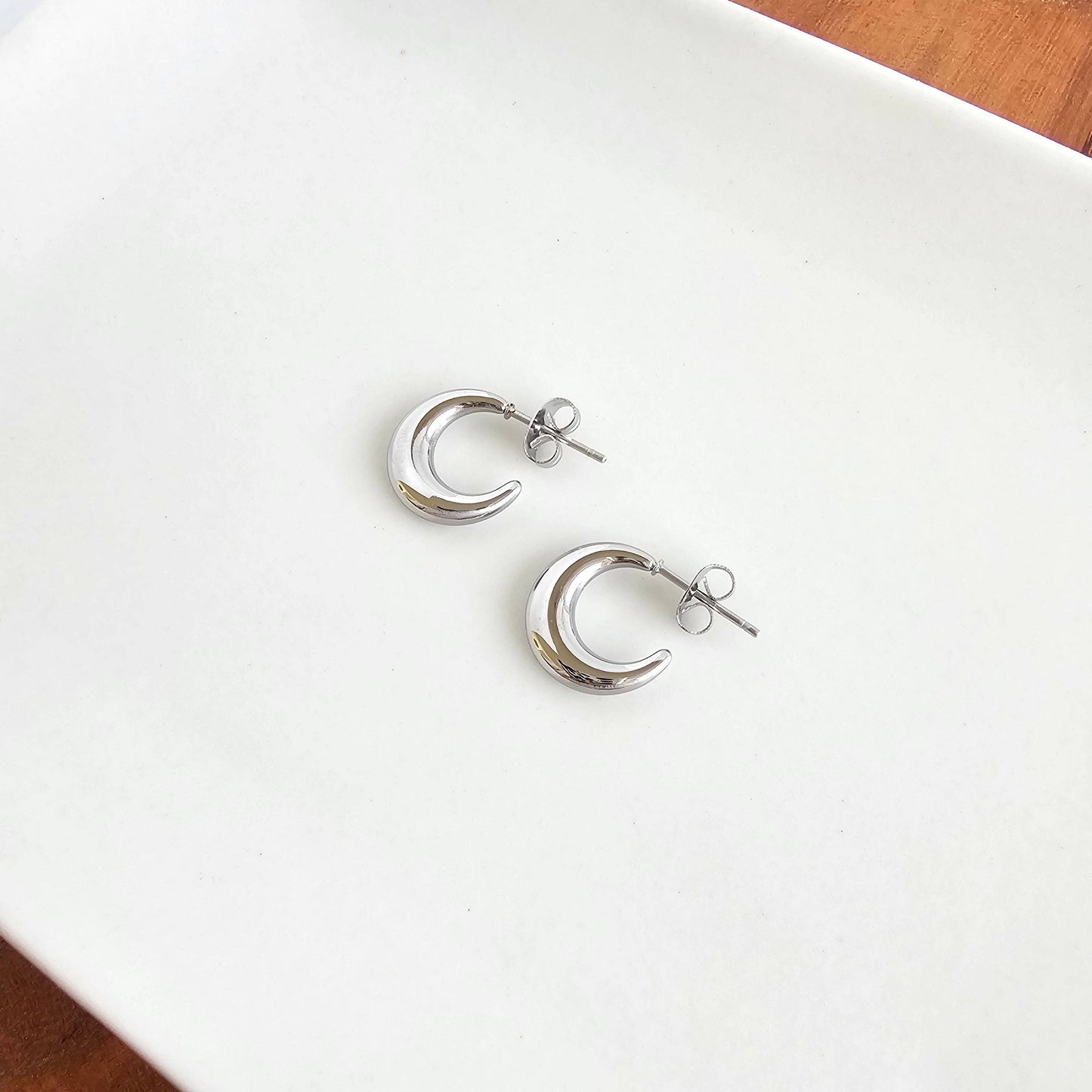 Luxe Selena Hoops - Mini - Silver // Everyday basics Jewelry
