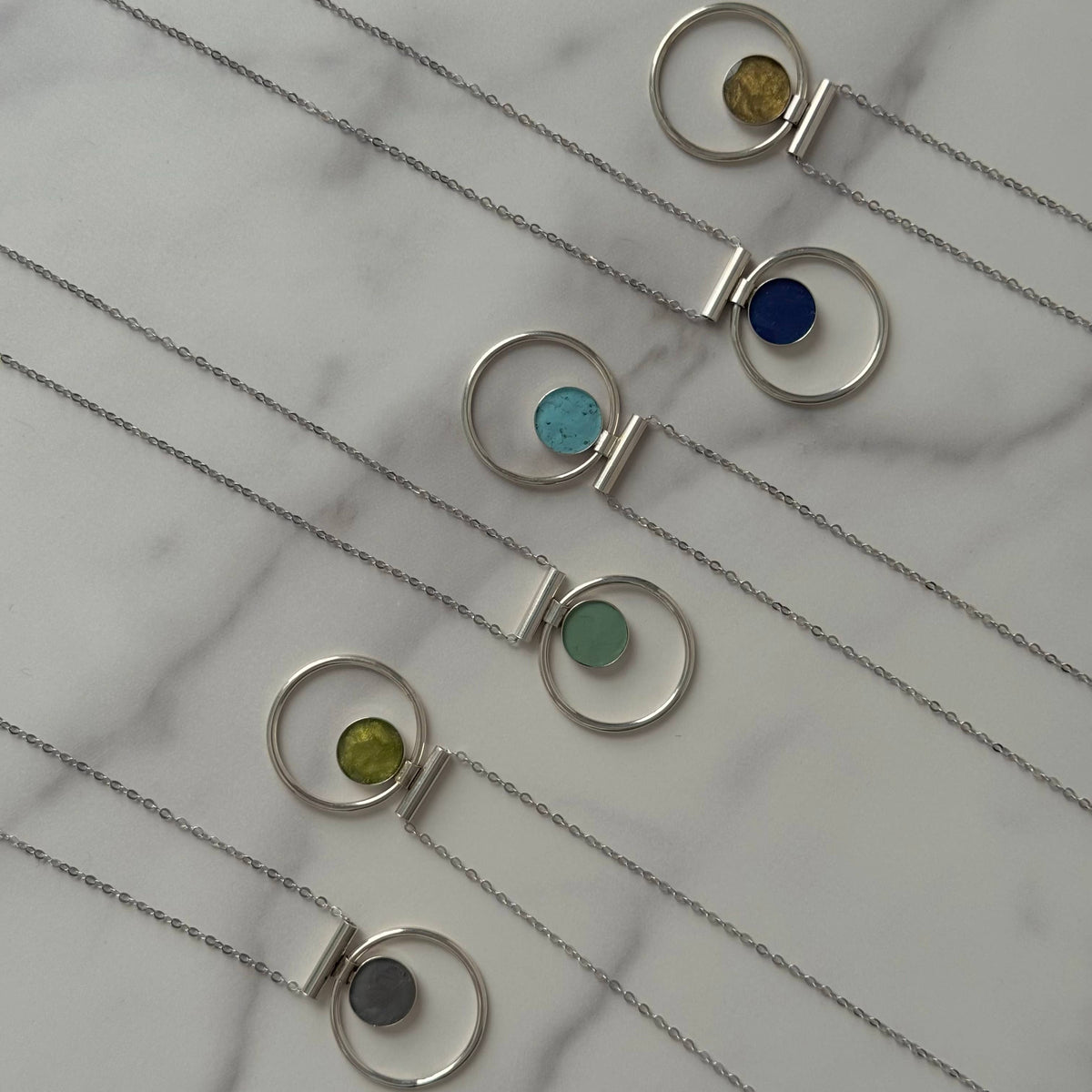 Emerald Annulet Necklace