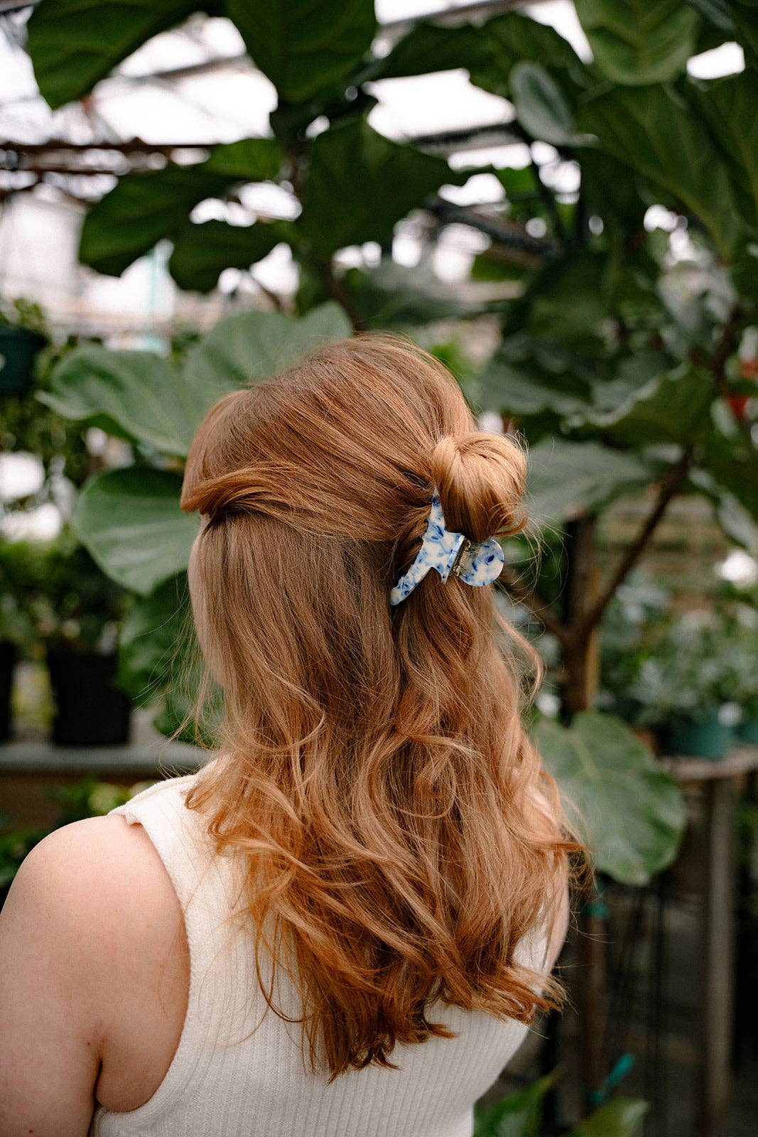 Callie Hair Claw - Greek Goddess Blue