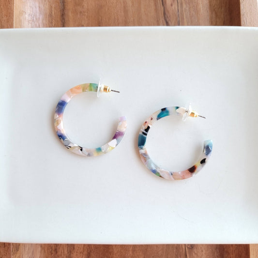 Camy Hoops - Multicolor // Jewelry, Earrings, Gift