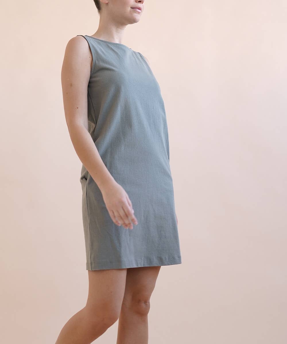 Sleeveless Cotton Simple Dress