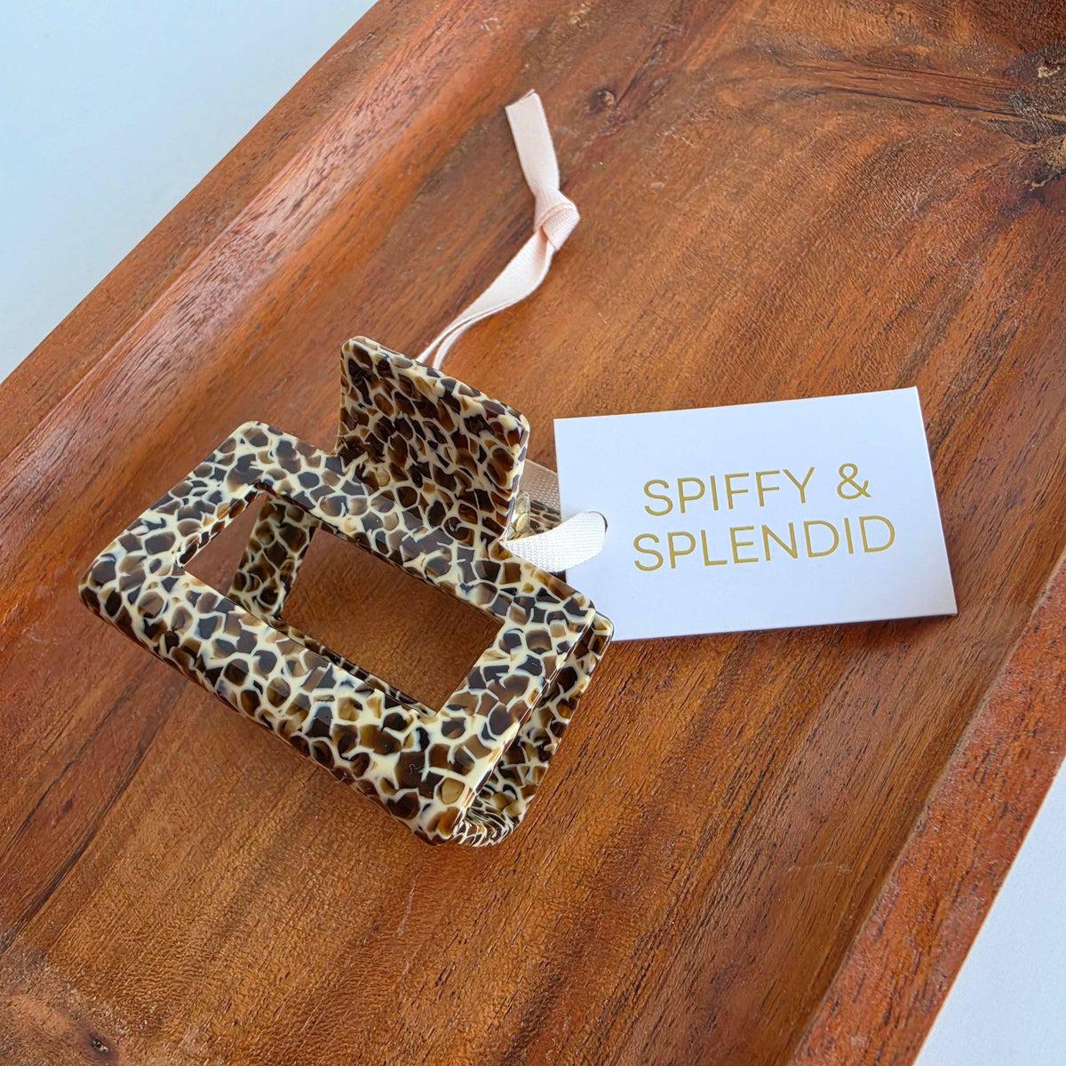 Carly Hair Claw - Giraffe // Fall, Clip, Brown