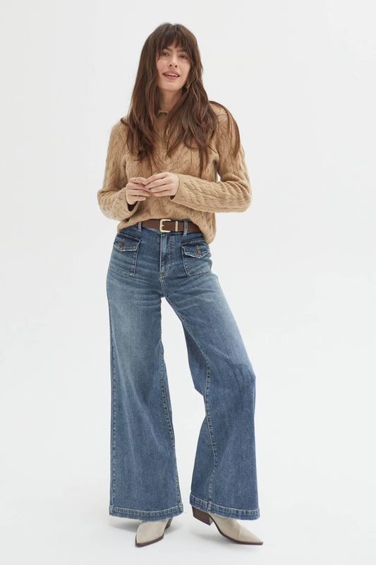 Campell High Rise Jean, Traditional Vintage Worn