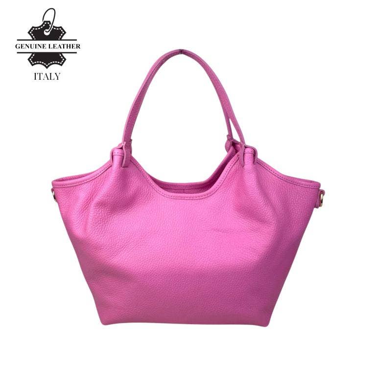 Trapezoidal Bag Italian Leather Large Capacity