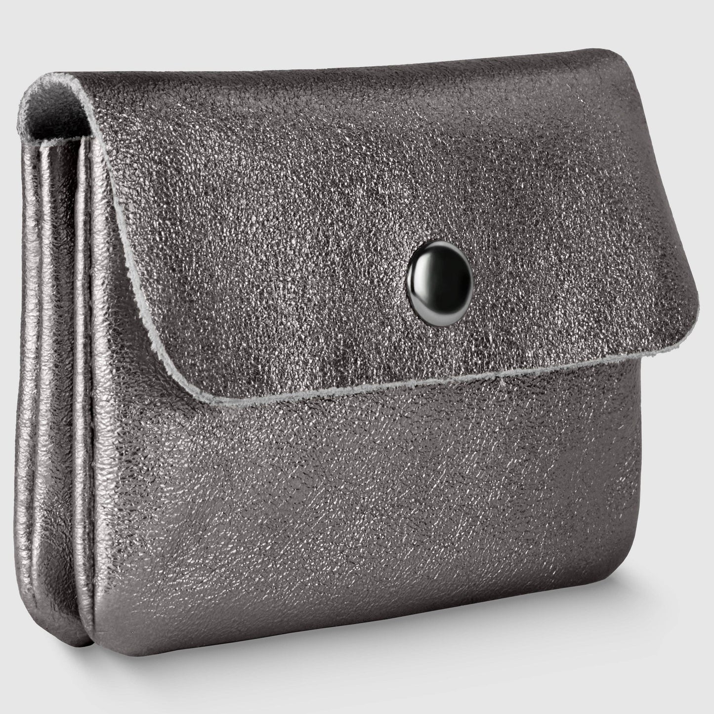Italian Genuine Metallic Suede Wallet 000350