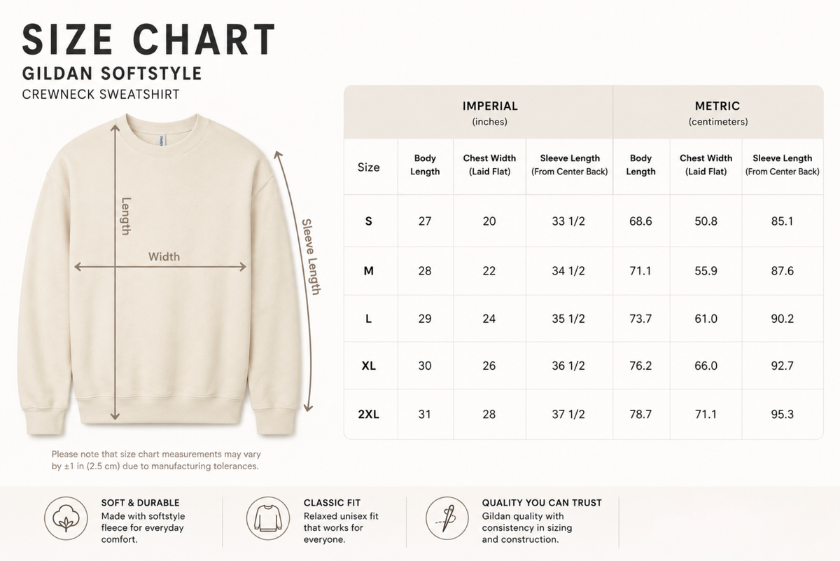 Custom Embroidered Sweatshirt - Unisex Personalised