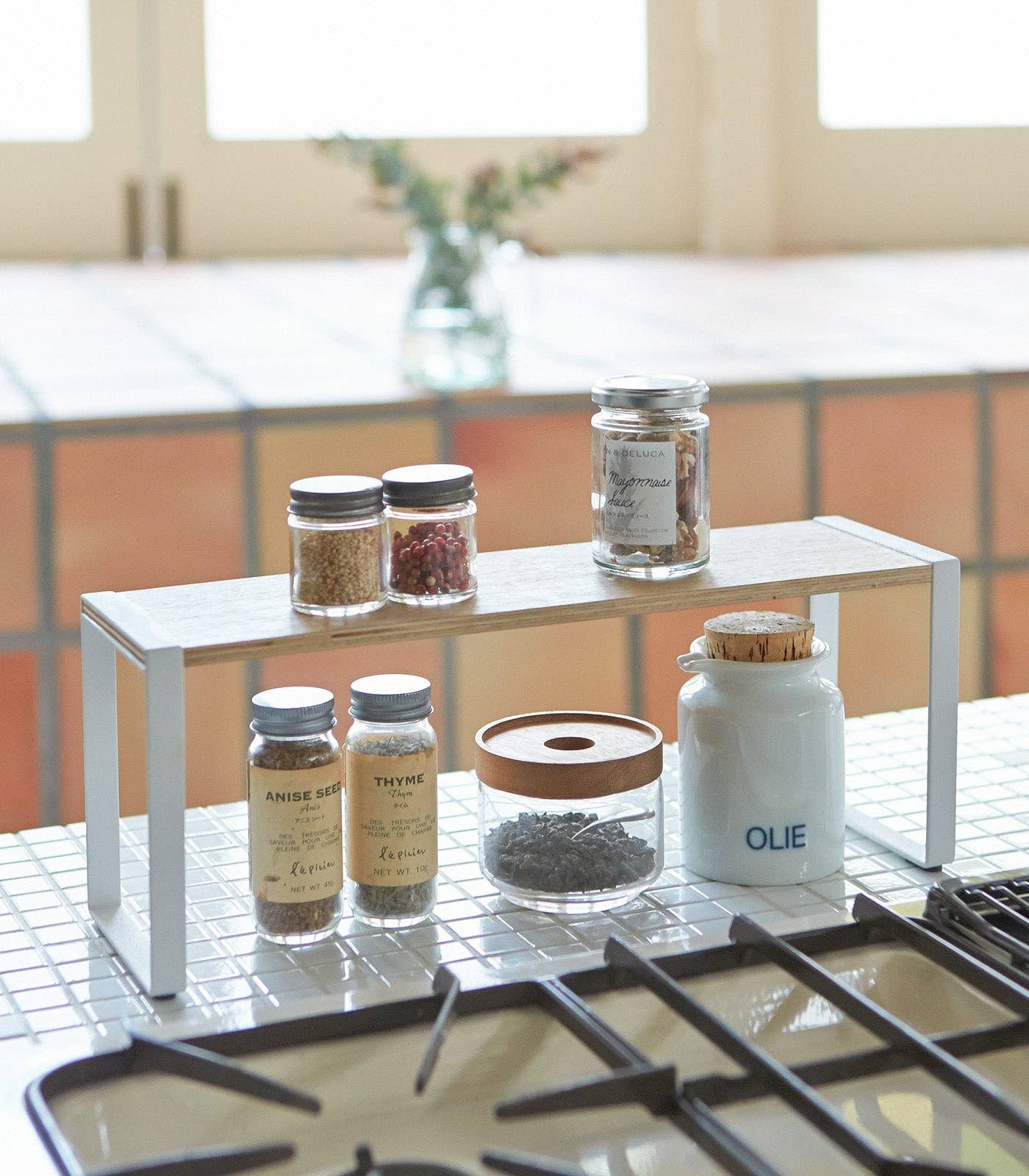 Tosca Single-Tier Riser - Steel + Wood