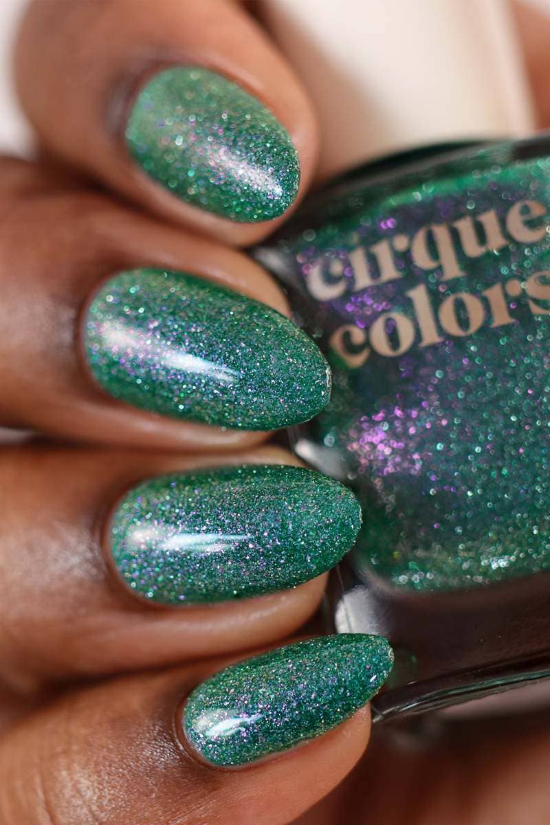 Hemlock | Green Shimmer Flash Reflective Glitter Nail Polish