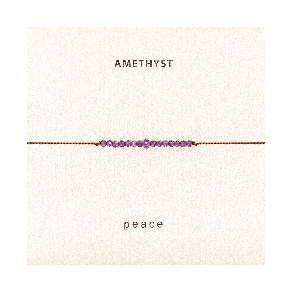 Amethyst Peace Bracelet, Valentine's Day Gift for Her
