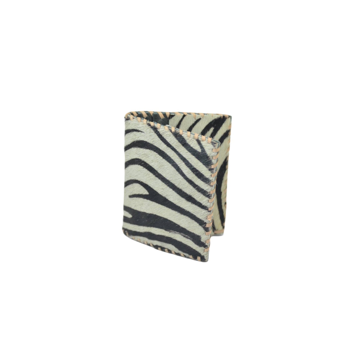 Jane Folding Card Holder - Printed Hairon Leather