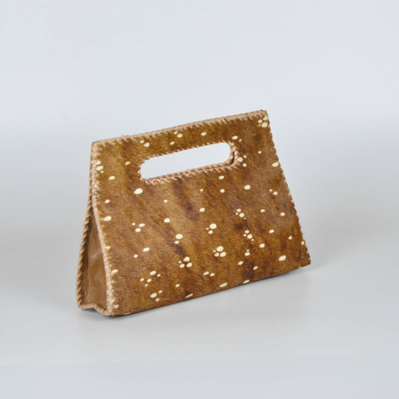 Mia Clutch Printed Hairon Leather