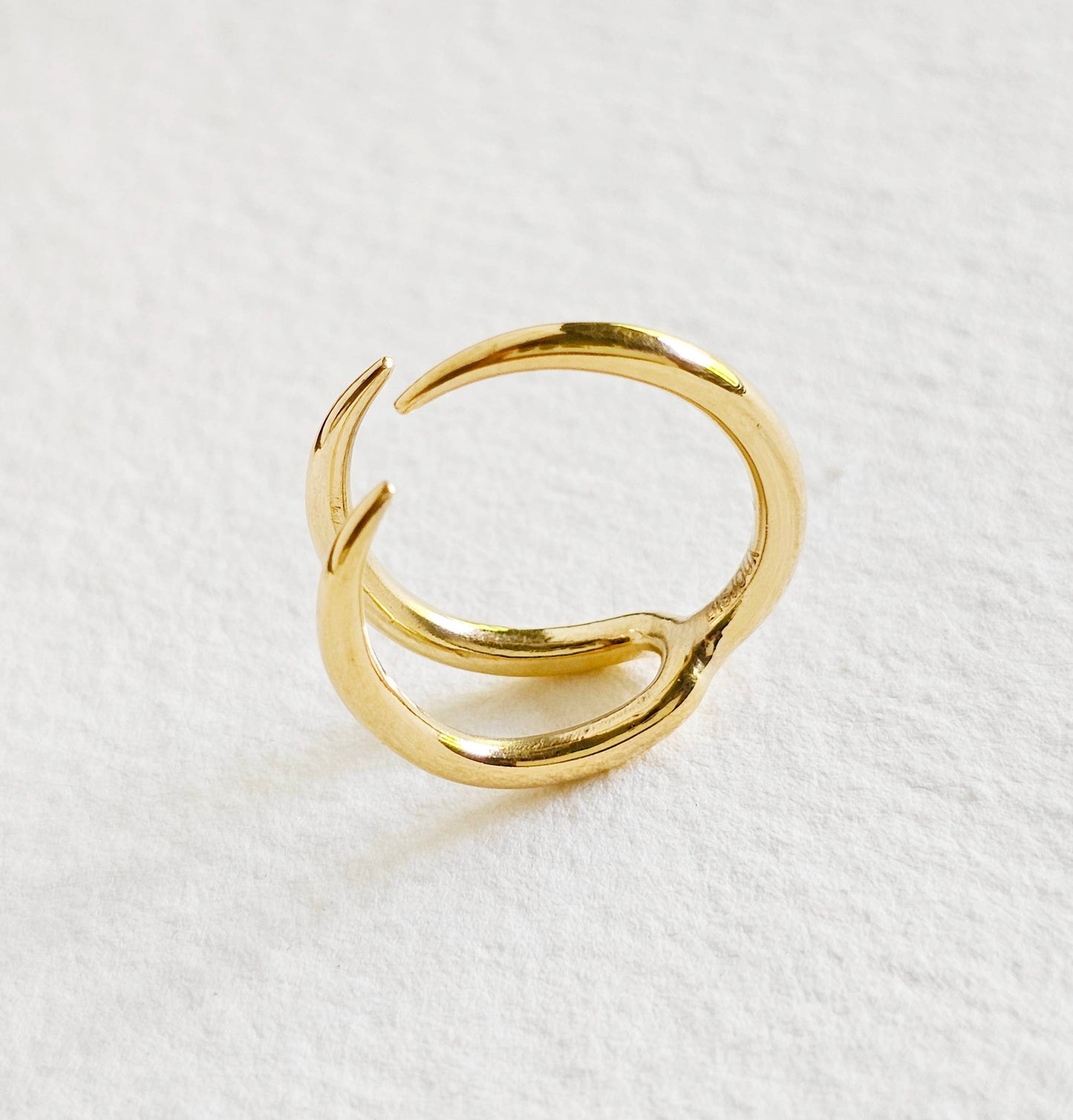 Brass Triple Spike Wrap Talen Ring BX52