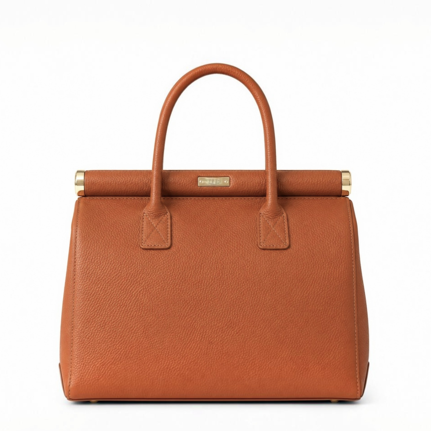 Nora Camel Dollaro Leather Handbag – Made in Italy