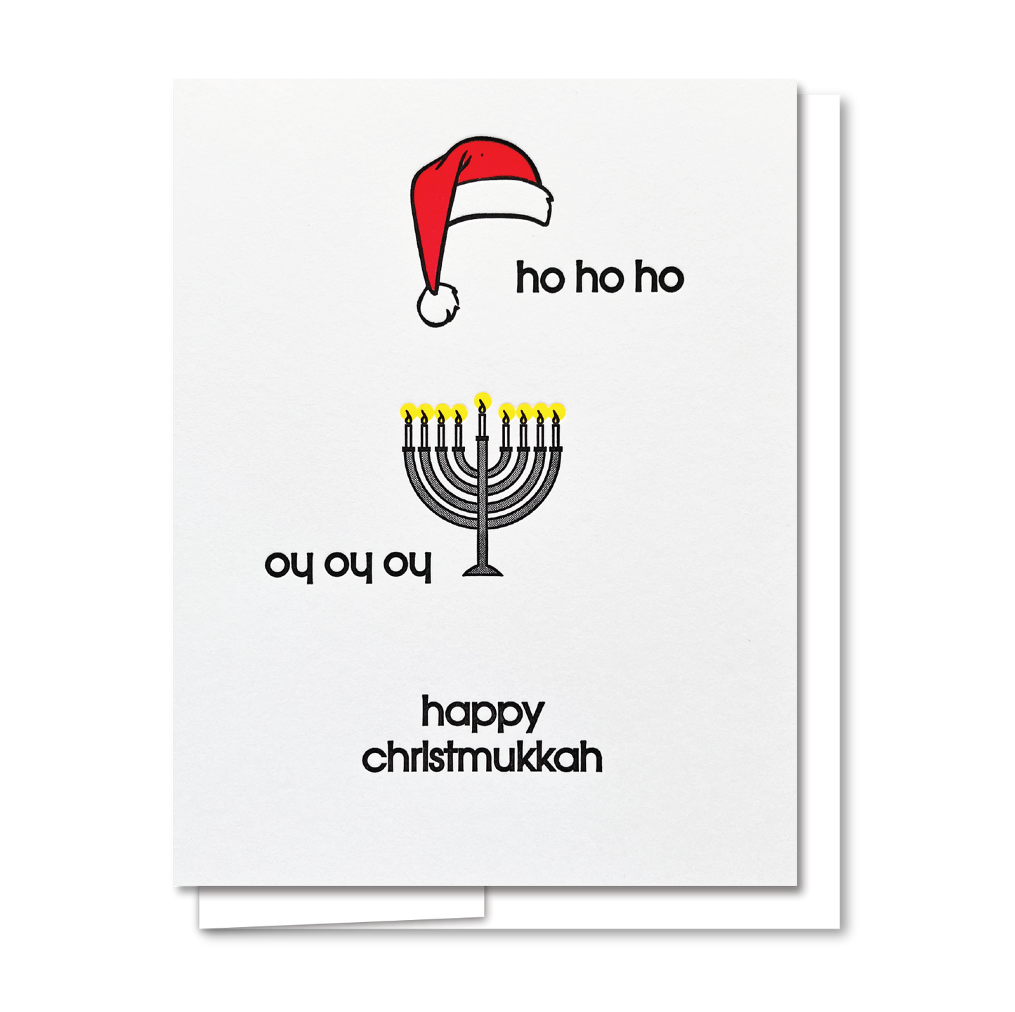 Christmukkah - Letterpress Holiday Card