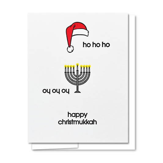 Christmukkah - Letterpress Holiday Card