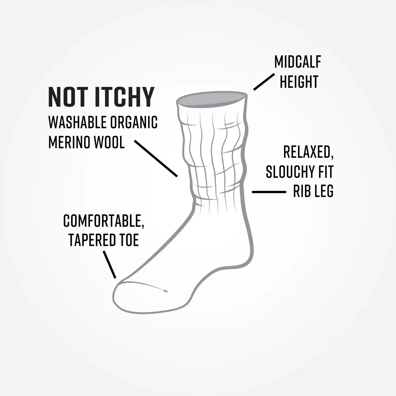 Organic Wool Crew Socks