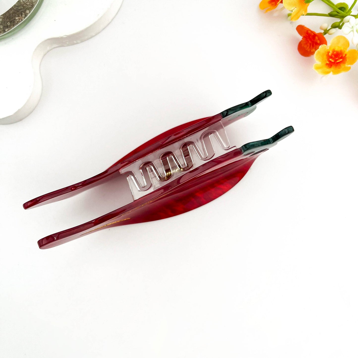 🌶️ Sweet & Spicy Pepper Hair Claw – Fun Acetate Clip