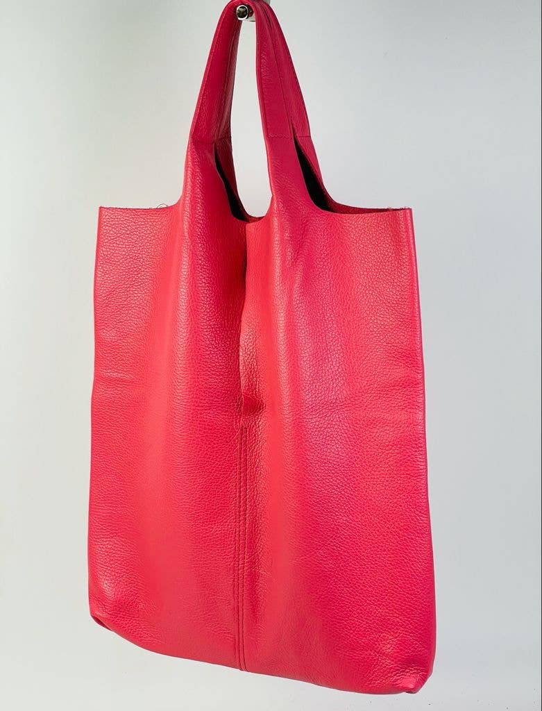 Leather University Shopper Bag with Extra Coin Pocket