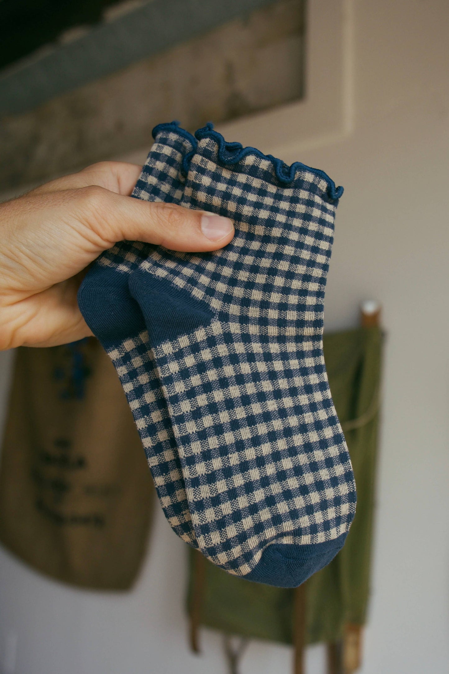 SEASIDE GINGHAM SOCKS