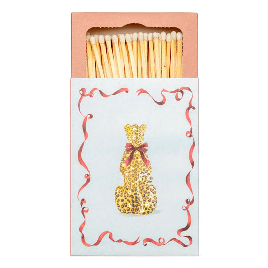 The Leopard with A Bow Matchbox