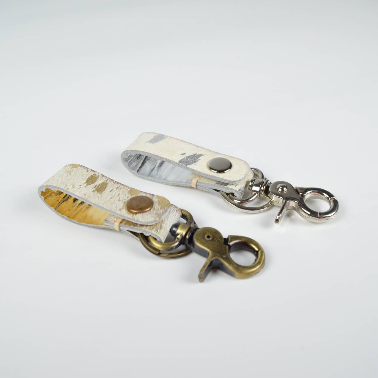 Keyring Cowhide Hairon Leather
