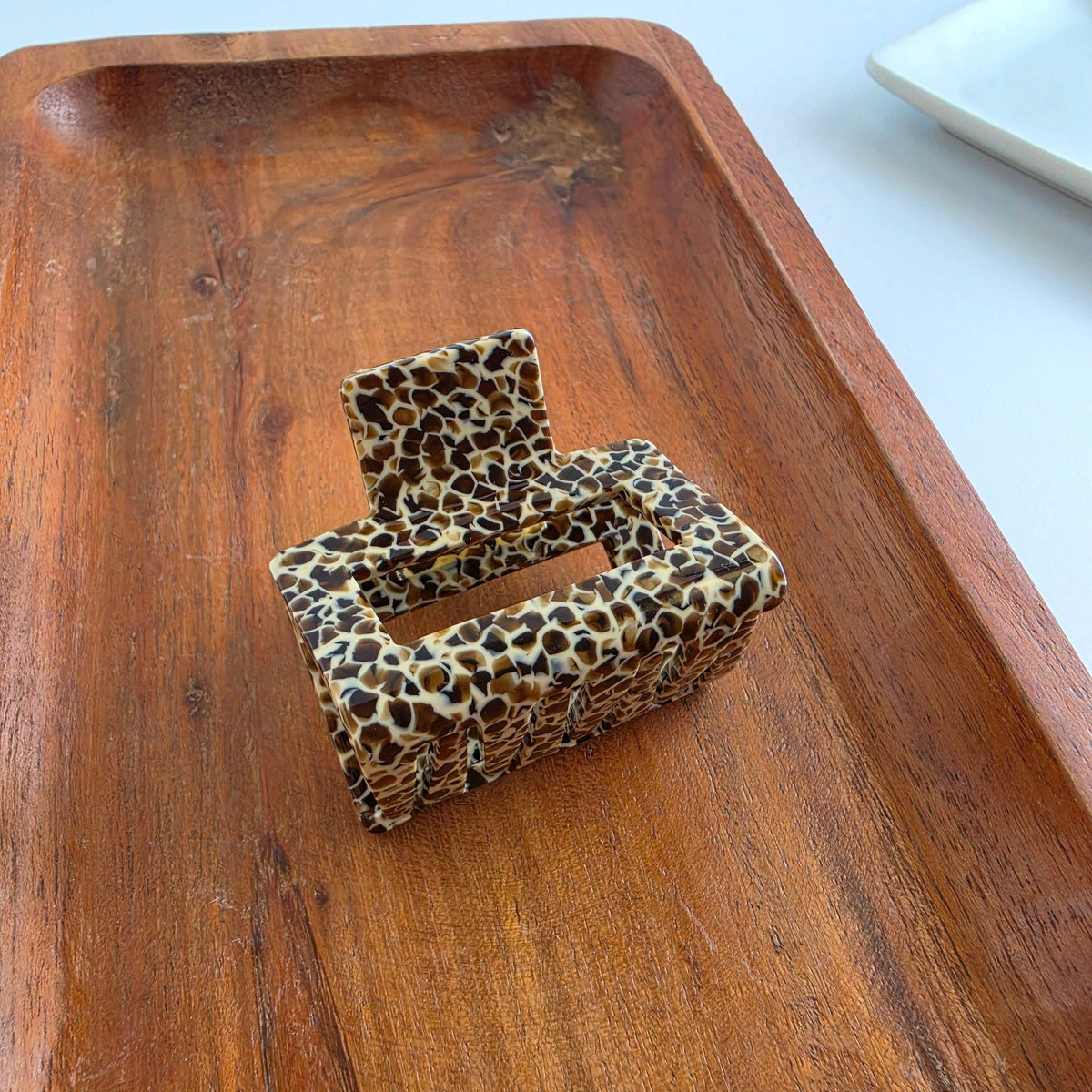 Carly Hair Claw - Giraffe // Fall, Clip, Brown
