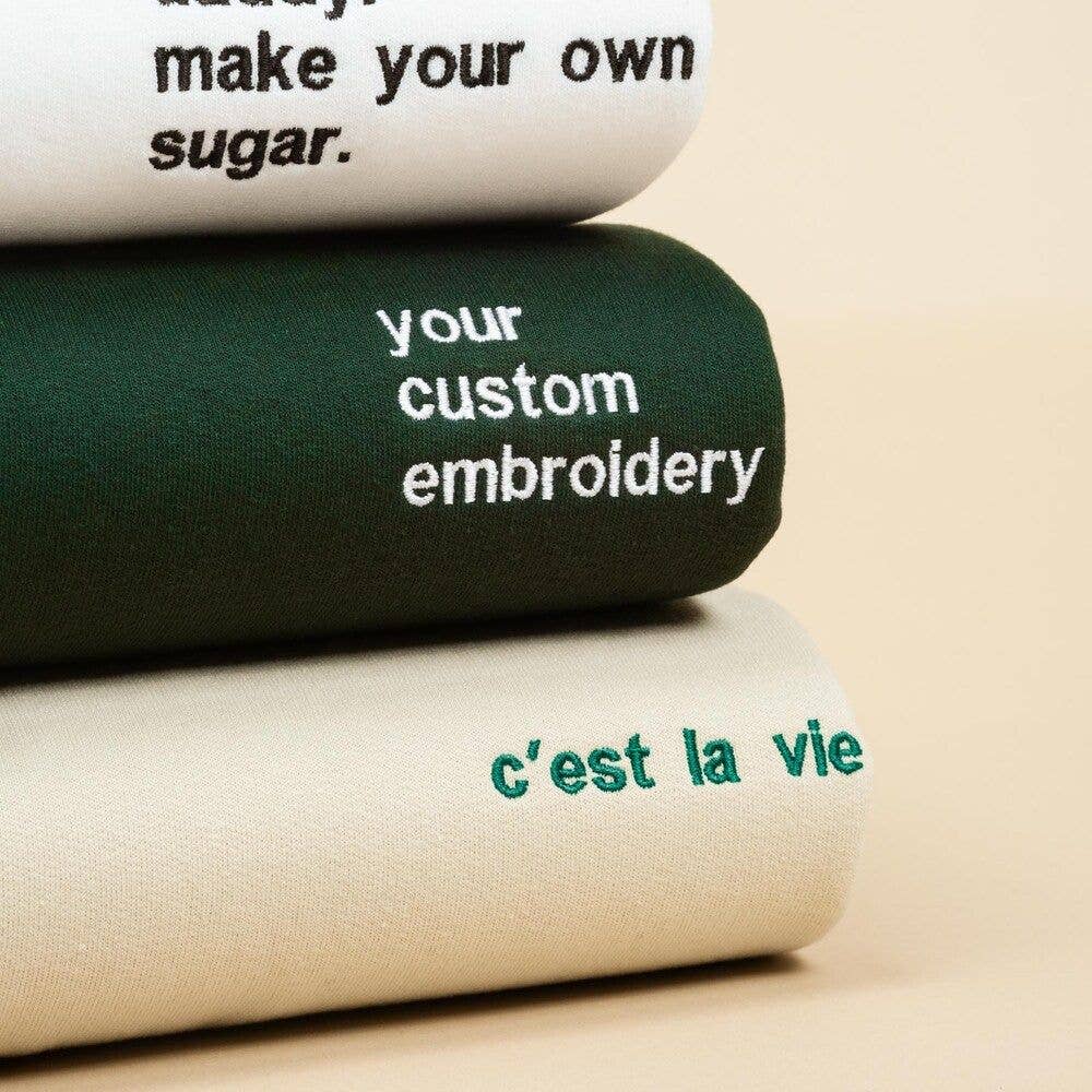 Custom Embroidered Sweatshirt - Unisex Personalised