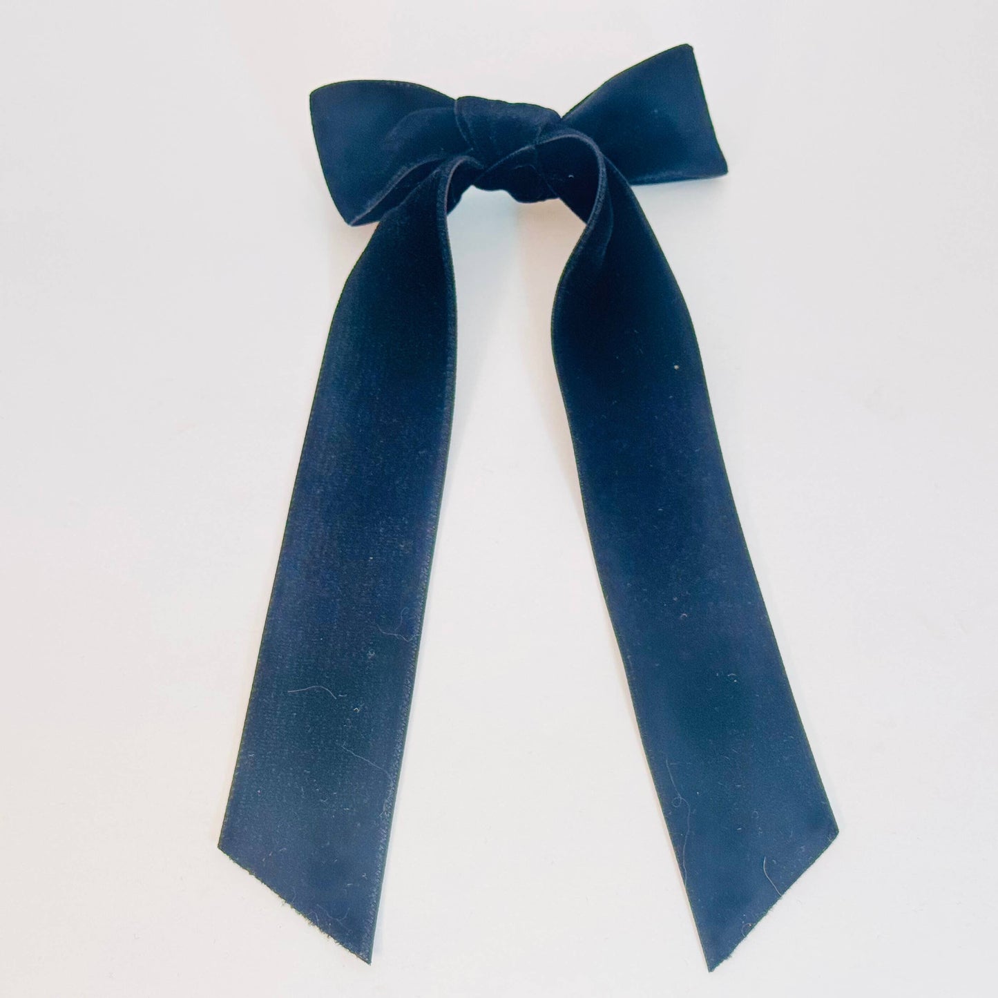 Japanese DoubleSided 1.5" Velvet Ribbon Hair Bow Barrettes