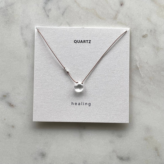 Clear Quartz Necklace- Healing