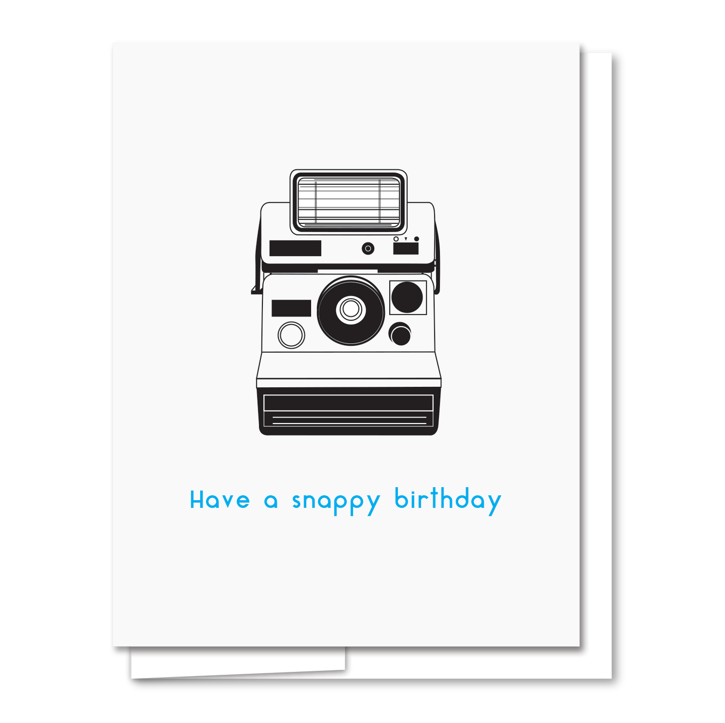 Camera Birthday - Letterpress Birthday Card