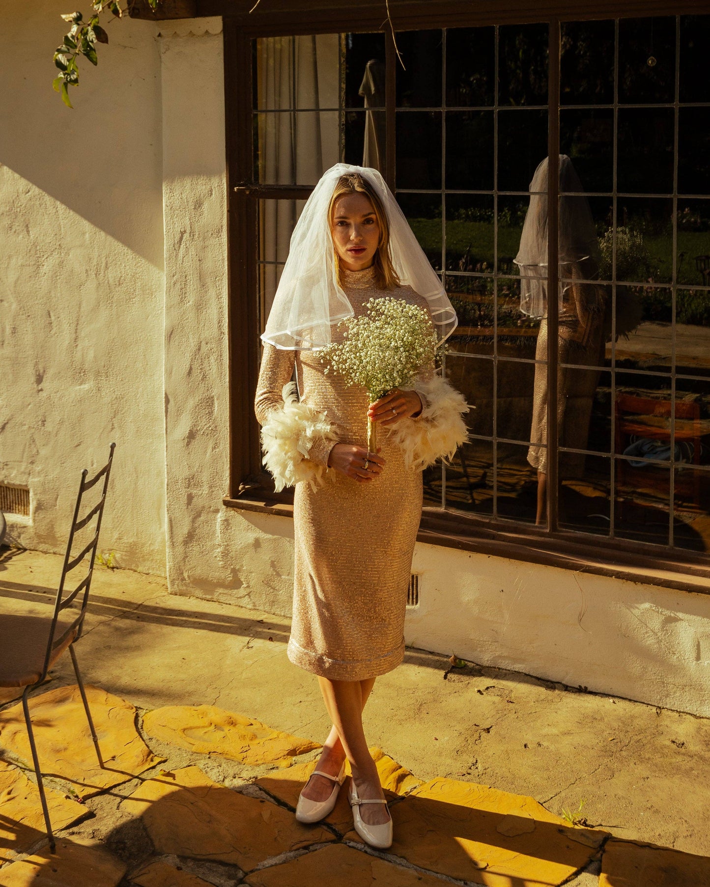 Julianne Dress in Champagne Sequin