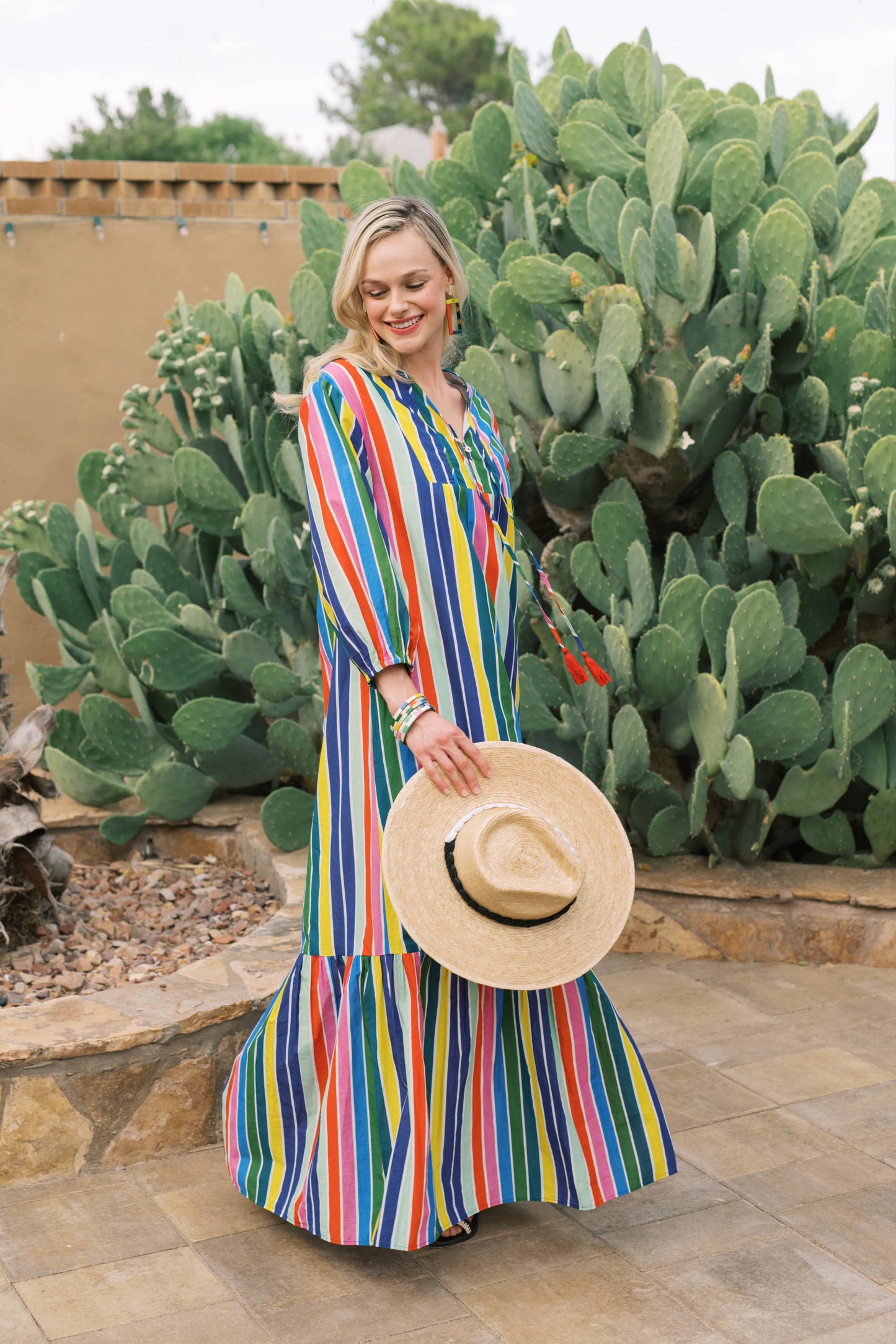 Rainbow Stripe Copa Dress