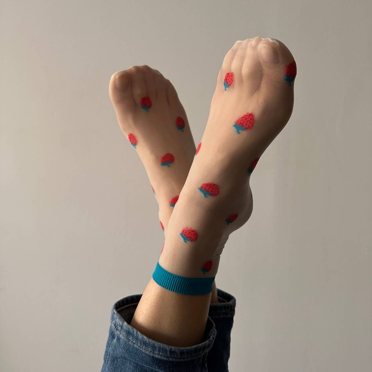 Clémence - Fancy fruit socks - STRAWBERRIES