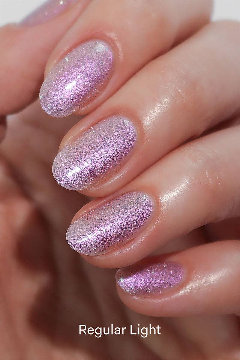 To the Moon and Back | Lilac Pink Shimmer Flash Reflective Glitter Nail Polish