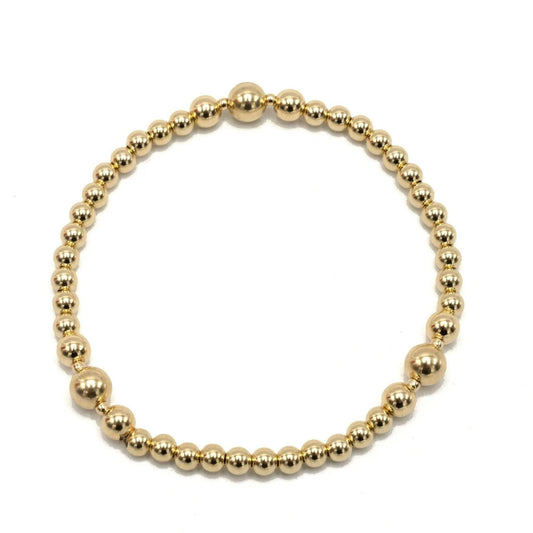 The Nantucket Collection 4x6 14k Gold- Filled Beaded Bracelet