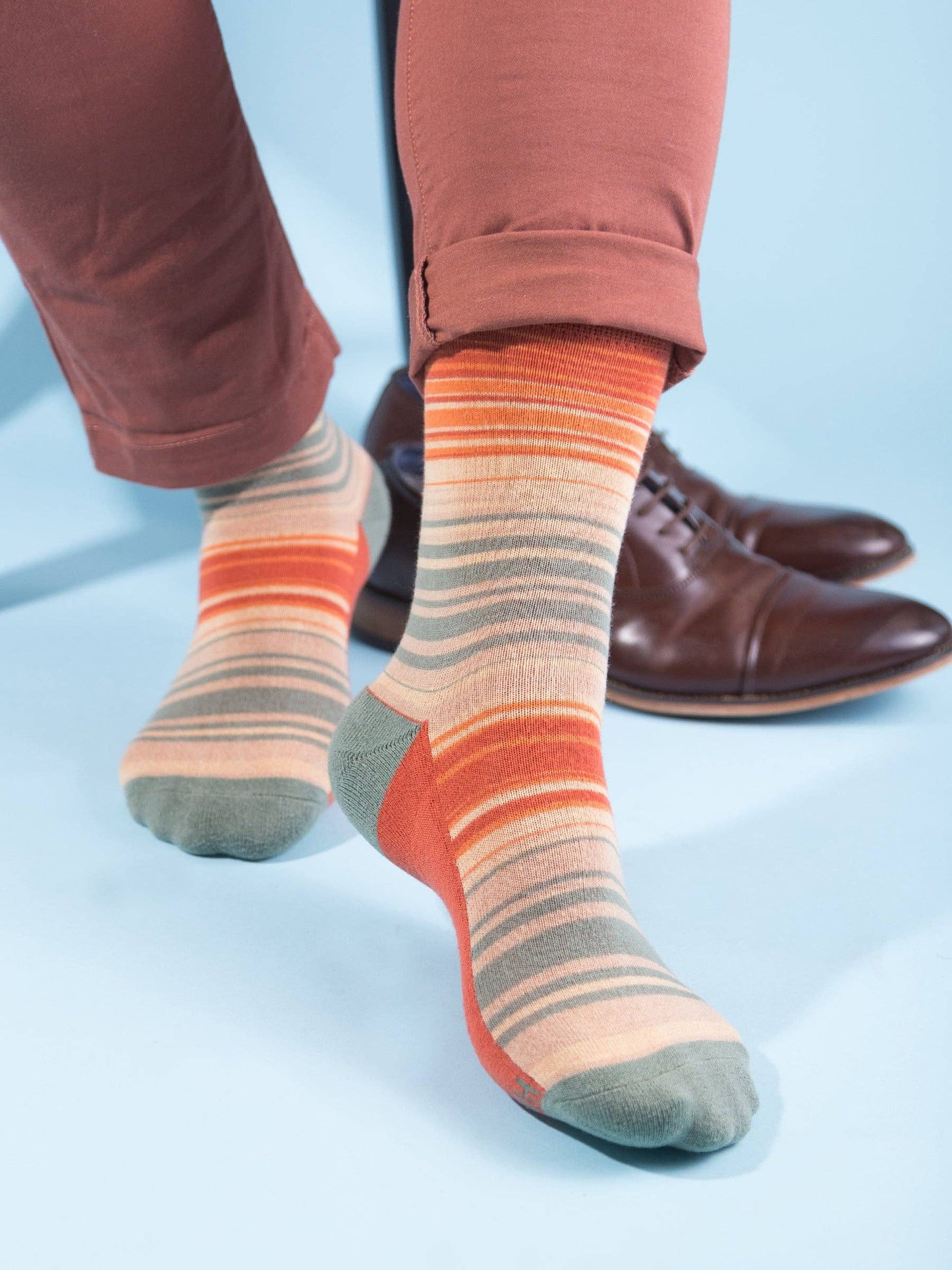 Rainbow Men's + Women's Organic  Socks | Red, Orange