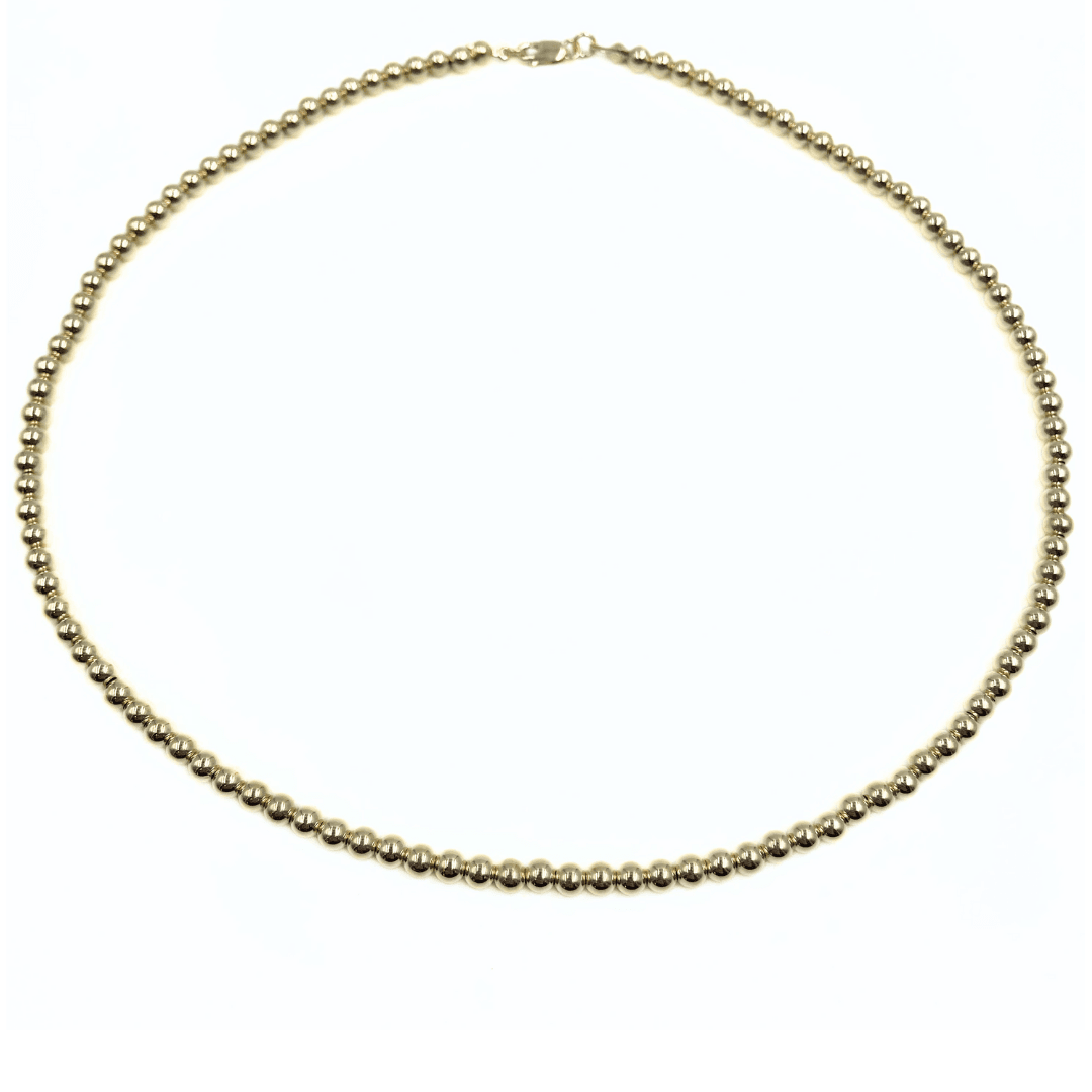 #X - 4mm 14k Gold Filled Waterproof Necklace